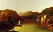 Moore, Albert Joseph Setting Sail on a Lake in the Adirondacks USA oil painting artist